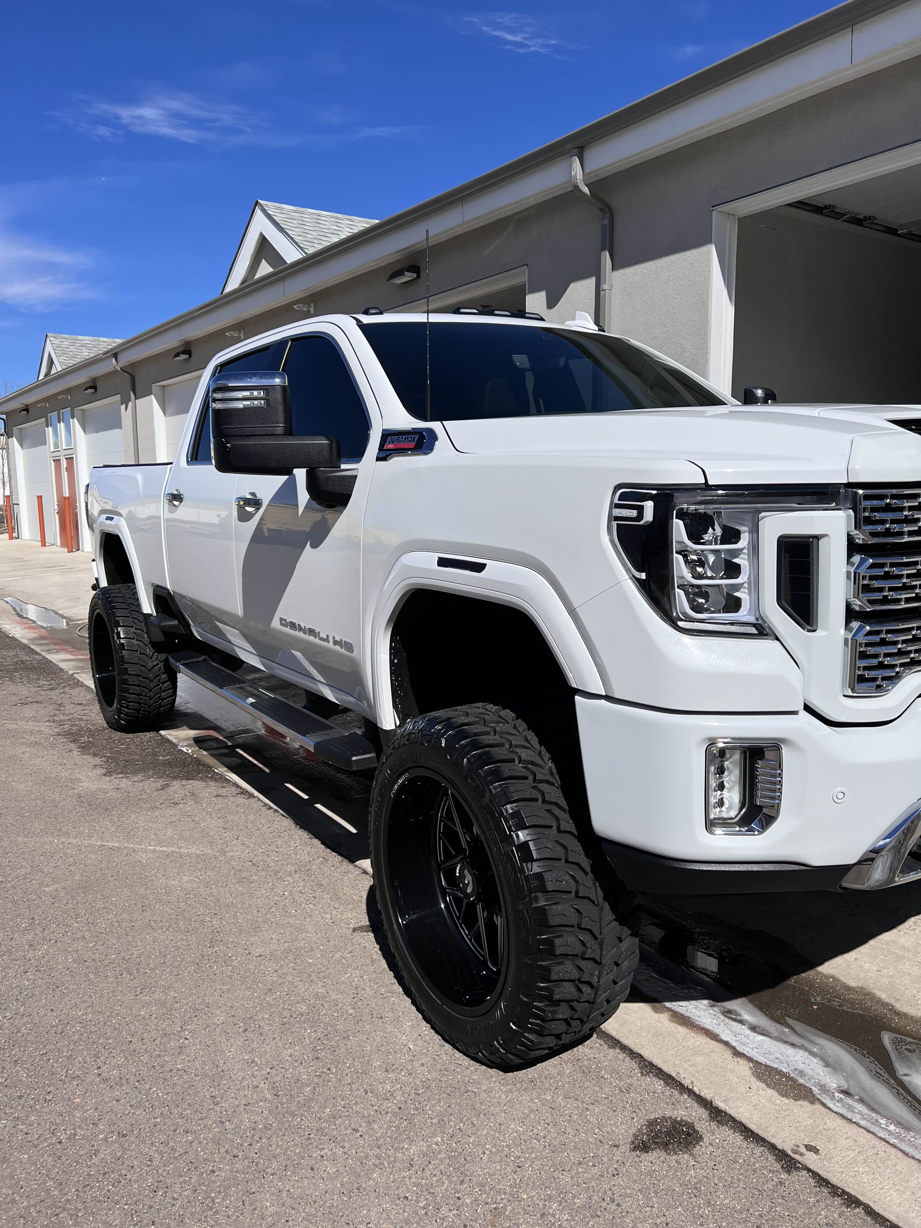 White GMC Sierra HD truck outdoor shot